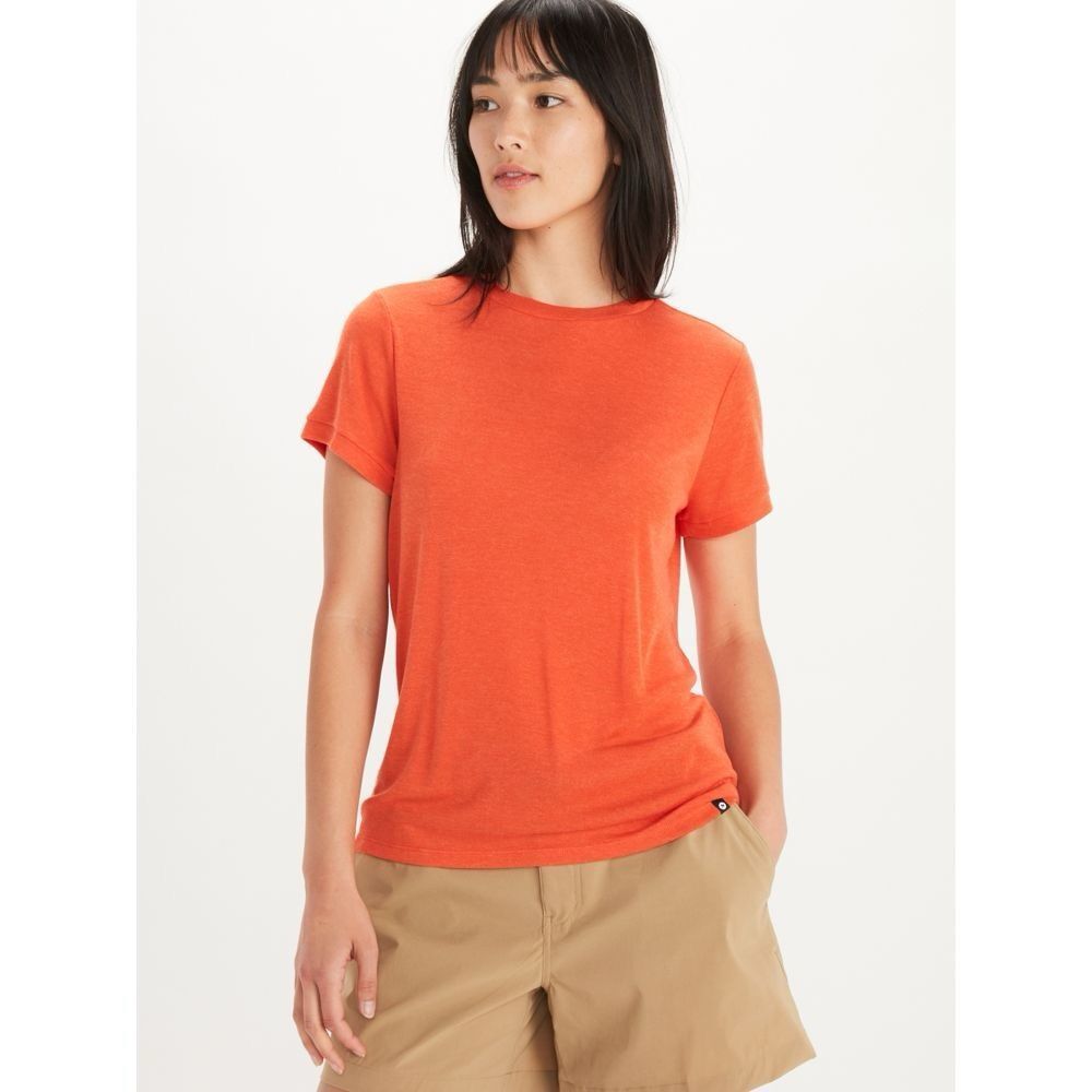 Marmot Womens Switchback Short-Sleeve T-Shirt Orange Size L